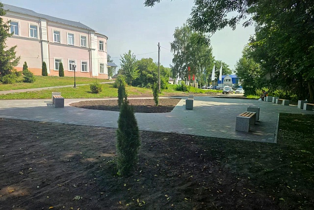 Благоустройство улицы Площадь Ленина в Вадинске завершено